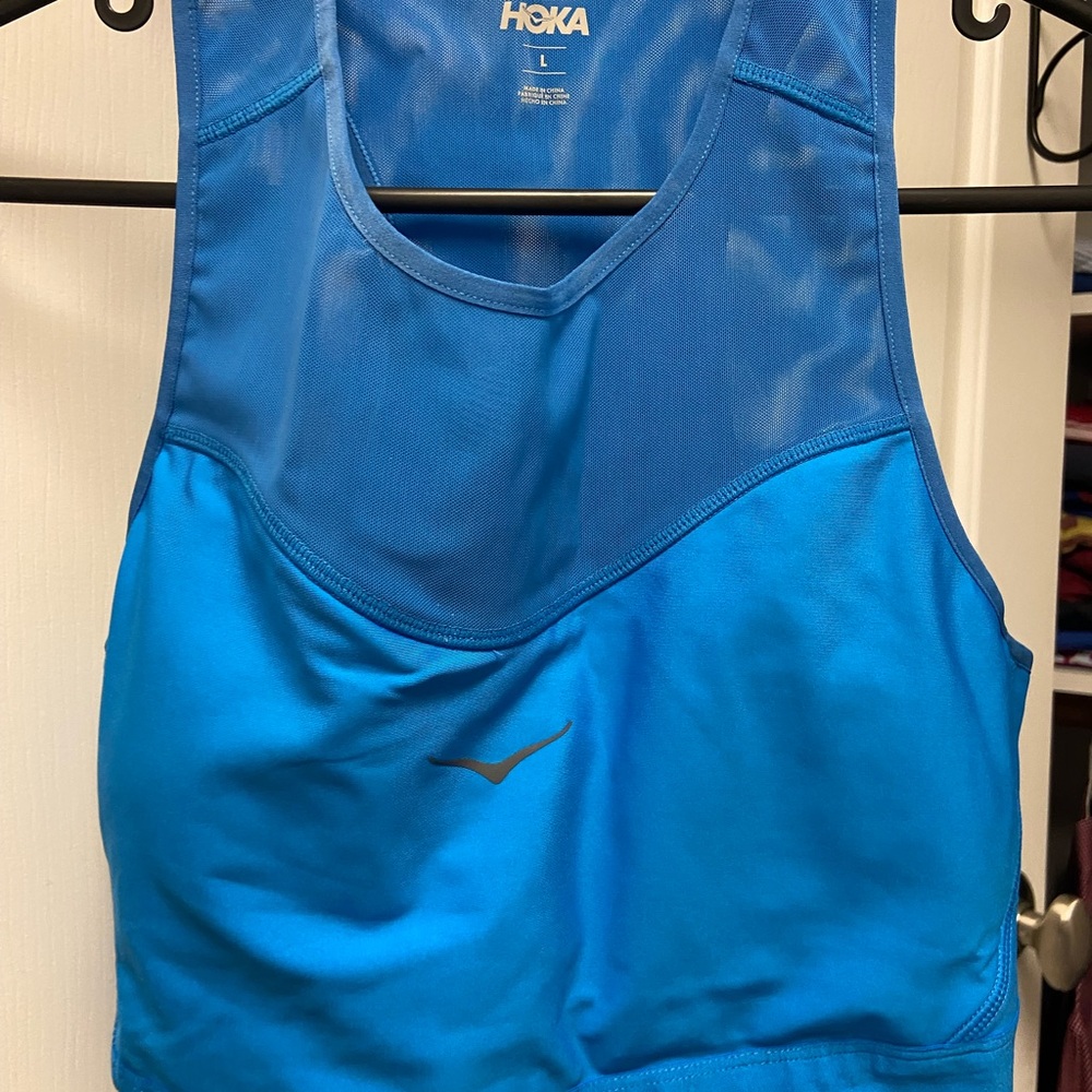 Hoka Vibrant Blue Mesh Tank